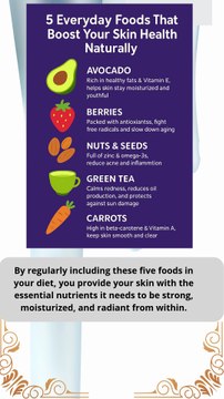 5 Everyday Foods for Glowing, Healthy Skin Naturally