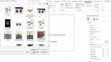 How to Insert Picture in Shape MS Word