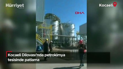 Kocaeli Dilovası'nda petrokimya tesisinde patlama