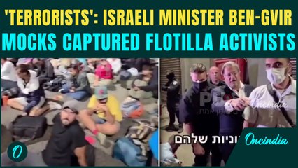 Ben Gvir MOCKS Captured Flotilla Activists: ‘Terrorists Helping Murderers’ | EU Fumes Over Comments