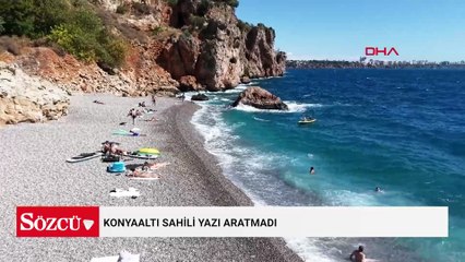 Konyaaltı Sahili yazı aratmadı