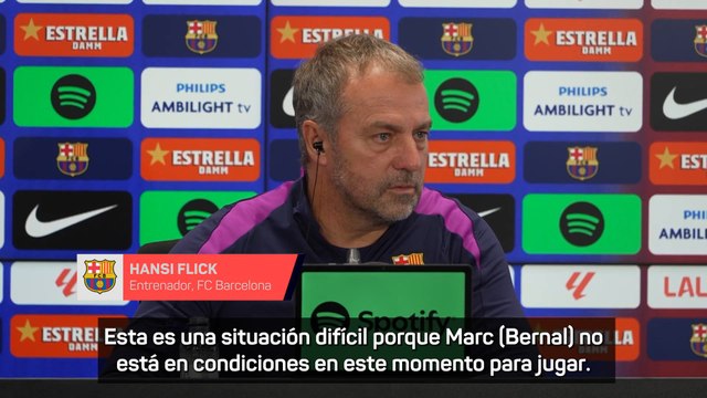 Flick, advierte a la RFEF: La Federación también tiene que cuidar de Marc Bernal, viene de una lesión muy grave