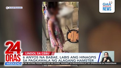 Kid grieves as pet hamster perishes in Cebu quake | 24 Oras Weekend