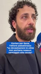 Corteo per Gaza, l'attore palestinese: "Le devastazioni in città non portano nessun vantaggio alla causa"