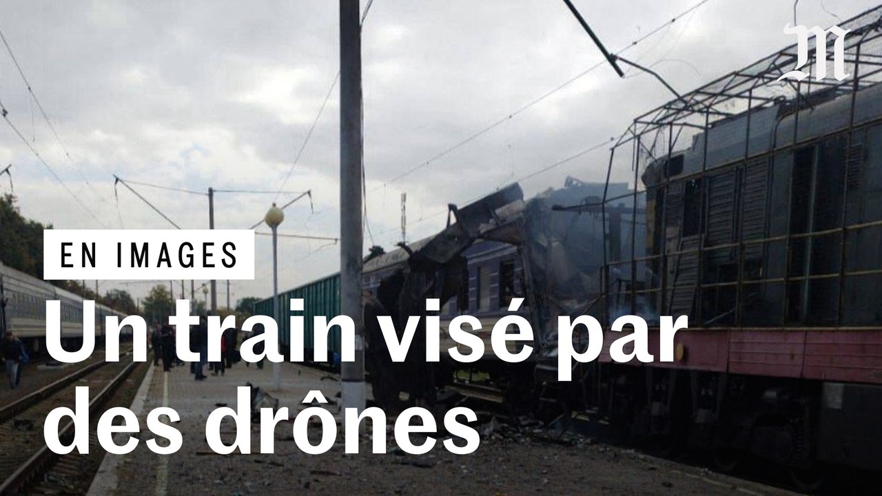 Des drônes russes attaquent un train ukrainien et font 30 blessés