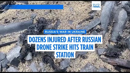 One dead after 'savage' Russian attack on Ukrainian railway station