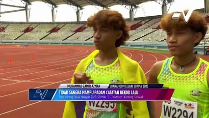 Zamir Azman buktikan dia yang terbaik dalam acara pecut 100 meter di DOPMA 2025