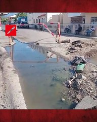 Aguas negras se desbordan en Baní
