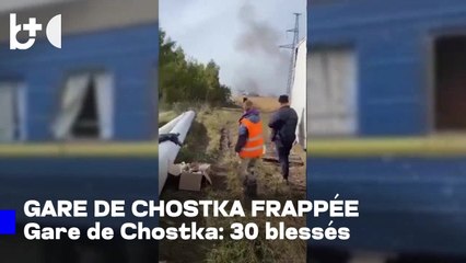 Frappe russe sur un train de voyageurs en Ukraine: des dizaines de blessés