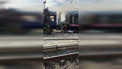 Rusos atacaron una estación de trenes en Ucrania