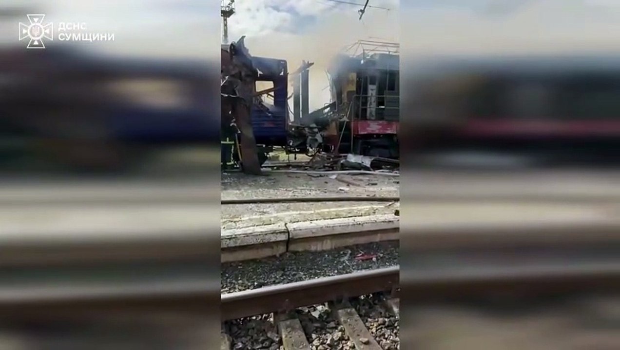 Rusos atacaron una estación de trenes en Ucrania