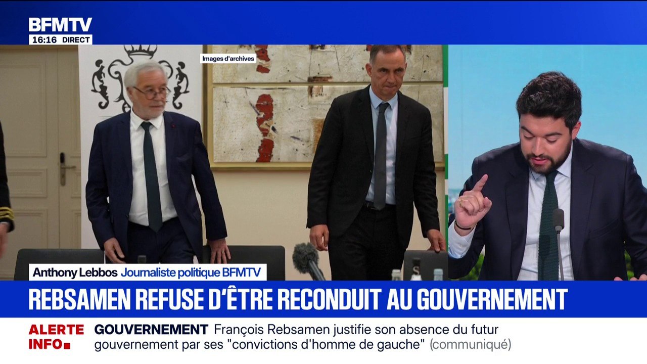 Le ministre démissionnaire François Rebsamen ne souhaite pas être reconduit dans le gouvernement de Sébastien Lecornu