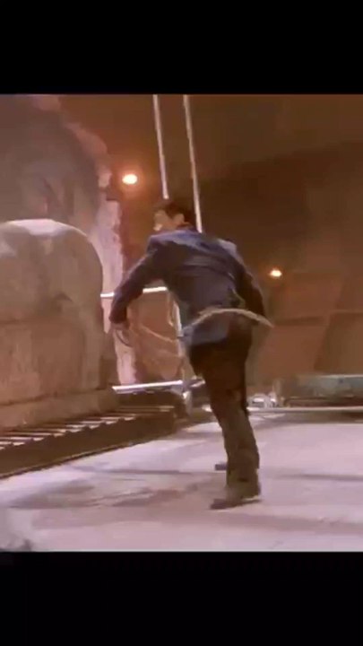 Jet Li and his son fight side by side, combining their skills in perfect harmony.