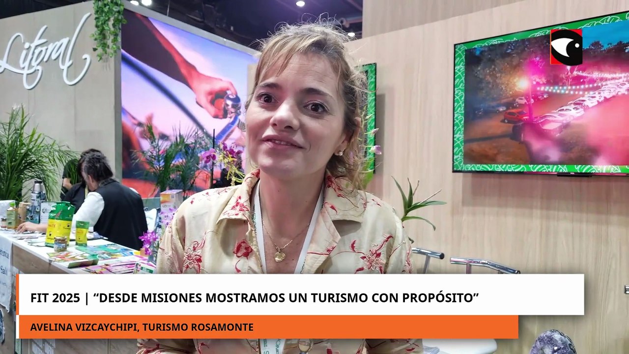 Rosamonte turismo llevo su propuesta de turismo y sustentabilidad a la FIT 2025