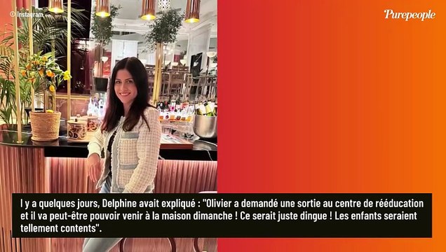 Olivier Colas de retour à la maison en béquilles et avec un corset, Delphine partage leurs retrouvailles en famille