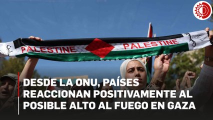 Desde la ONU, países reaccionan positivamente al posible alto al fuego en Gaza
