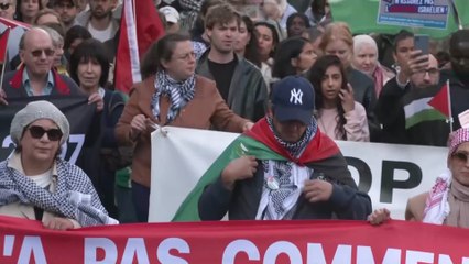 « Stop au GÉNOCIDE » : des MILLIERS de personnes défilent à PARIS pour GAZA et les FLOTTILLES