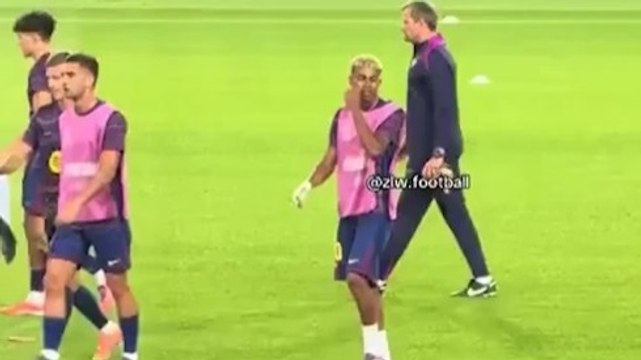 El feísimo gesto de Lamine Yamal antes de jugar contra el PSG que ha causado revuelo en redes: