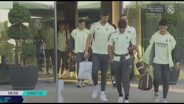 El Madrid pone rumbo al Bernabéu para medirse al Villarreal