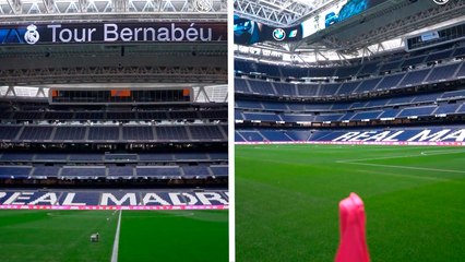 Así luce el impresionante Estadio Bernabéu previo al juego entre Real Madrid y Villarreal
