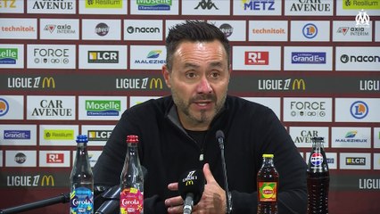Metz 0-3 OM : La réaction de Roberto De Zerbi