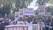 Migliaia in corteo a Roma per la Palestina