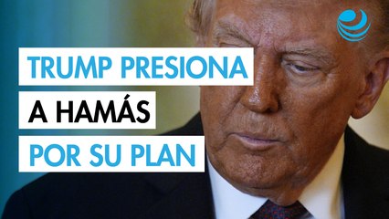 Trump advierte a Hamás que "no tolerará ningún retraso" en la aplicación de su plan