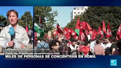 Informe desde Roma: cuarto día de protestas propalestinas multitudinarias en Italia