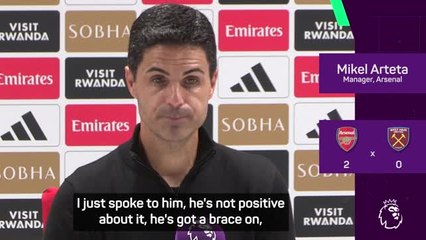 Arsenal's win over West Ham marred by Odegaard and Rice injuries