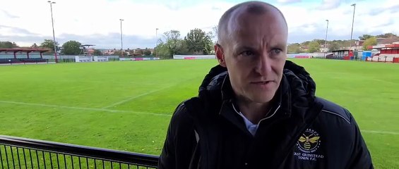 East Grinstead Town manager Drew Cooney on the defeat at Beckenham Town