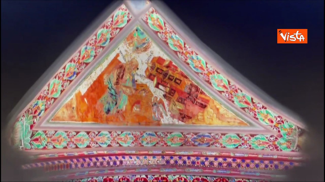 Festa San Francesco, proiettata la vela originale di San Matteo sulla volta della Basilica di Assisi