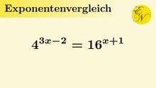 Exponentialgleichung: Exponentenvergleich