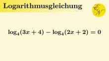 Logarithmusgleichung