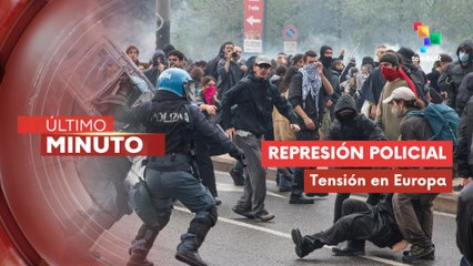 Policías reprimen protestas por la crisis humanitaria en Gaza