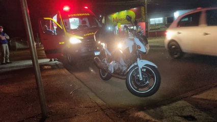 Motociclista sofre queda na Av. Tito Muffato e fica ferido