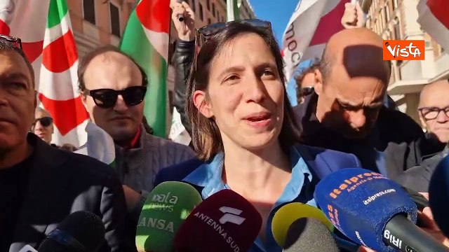 Cortei Gaza, Schlein: Violenze? Noi siamo in piazza come sempre pacificamente