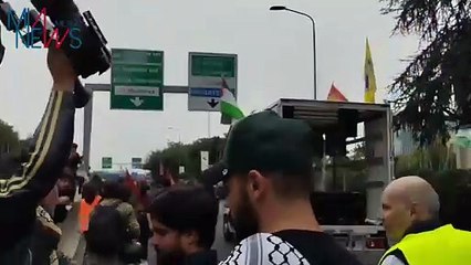 Milano, corteo pro Gaza blocca la tangenziale