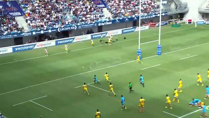 TOP 14 - Essai de Gabriel NGANDEBE (MHR) - Montpellier Hérault Rugby - Stade Rochelais