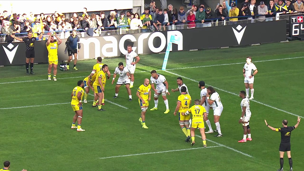 TOP 14 - Essai de Sacha LOTRIAN (ASM) - ASM Clermont - US Montauban