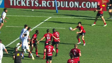 TOP 14 - Essai de Esteban ABADIE (RCT) - RC Toulon - Section Paloise