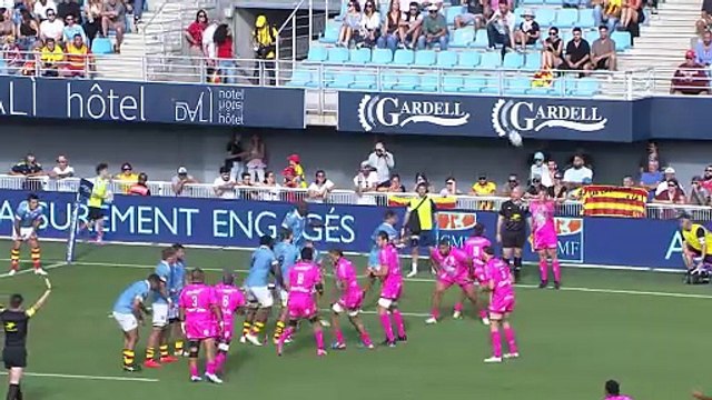 TOP 14 - Essai de Jérémy WARD (SFP) - USA Perpignan - Stade Français Paris