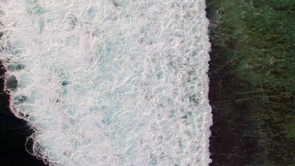 Waves Crashing Over Reef