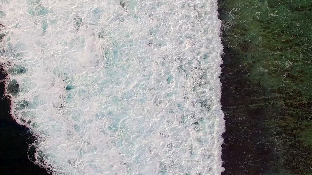 Waves Crashing Over Reef