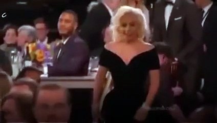 فيديو.. ماذا فعل ليوناردو دي كابريو مع ليدي غاغا!