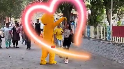 Teddy Bear Funny Dance in Public Place | 2023 New Video | Public Reaction".