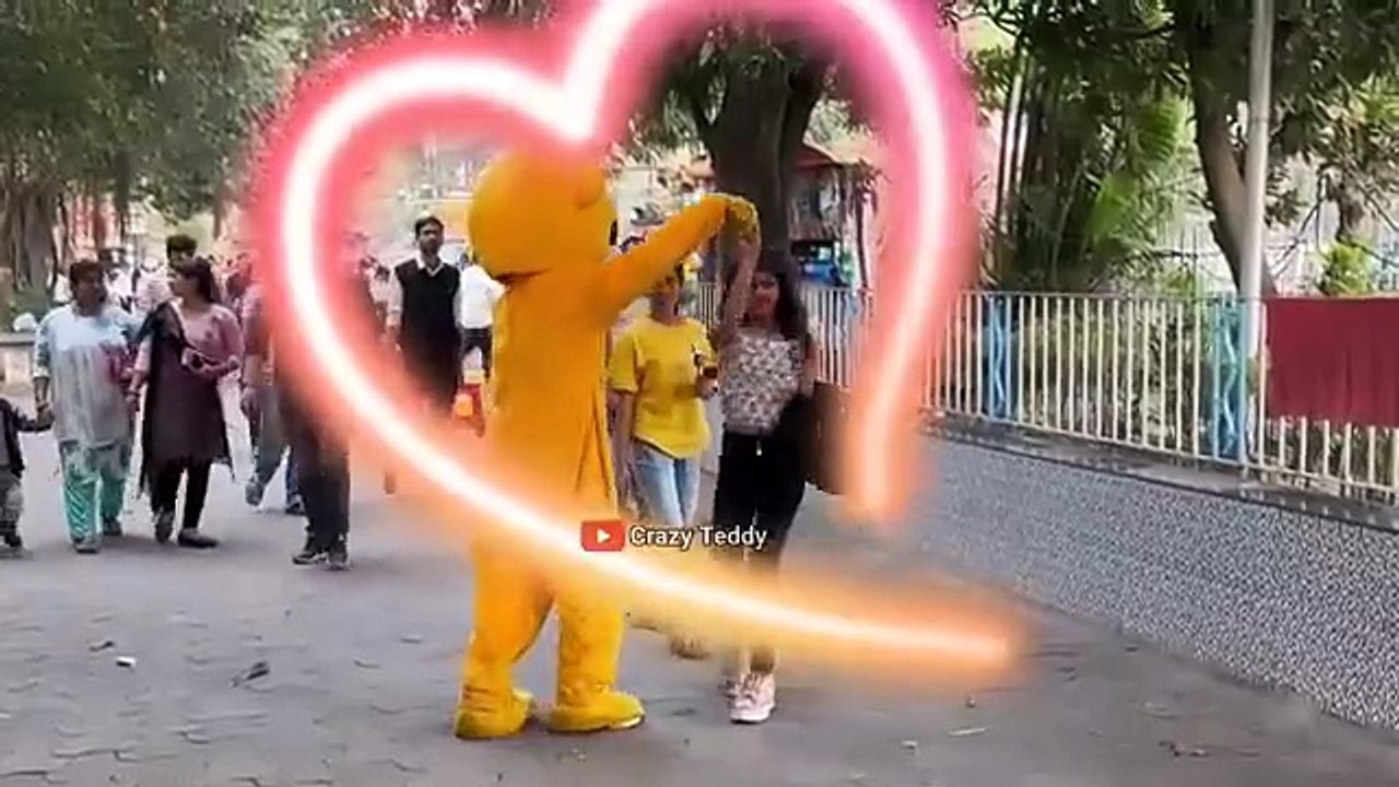 Teddy Bear Funny Dance in Public Place | 2023 New Video | Public Reaction".