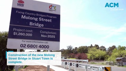 Completed Molong Street Bridge in Stuart Town, NSW 🚧 | Daily Liberal 2025