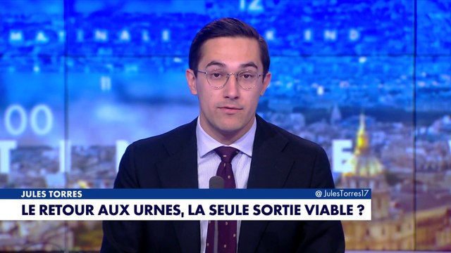 L'édito de Jules Torres : «Le retour aux urnes, la seule sortie viable ?»