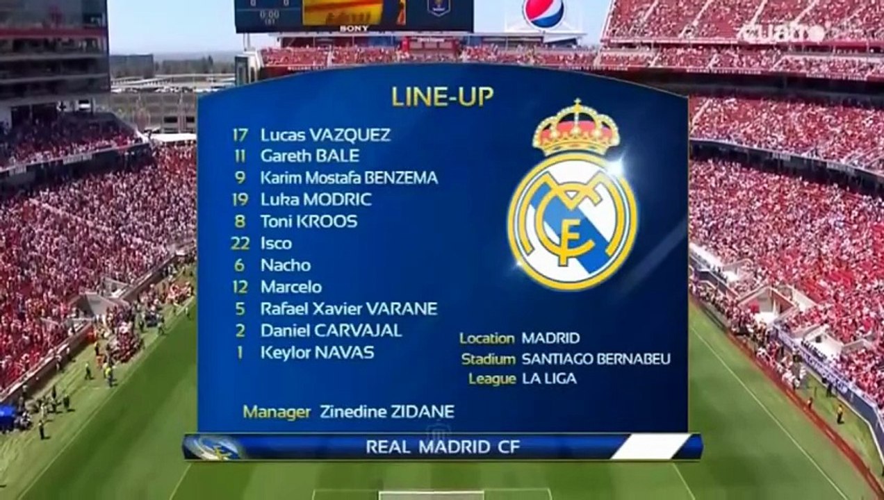 23/7/2017 Real Madrid- Manchester United F.C. (1-1) International Champions Cup