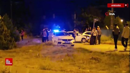 Ankara’da iki otomobil kafa kafaya çarpıştı
